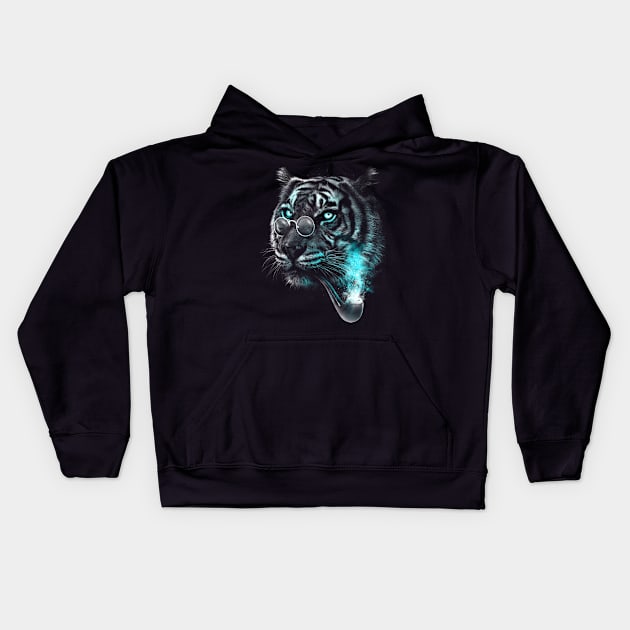 Gentle Tiger Kids Hoodie by opawapo